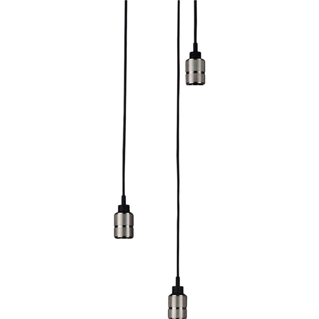 Photo of Hooked Pendant 3.0 Nude/Steel - Pendant Lamps - Black