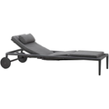 Conic Sun Lounger, w/ Gas Spring, Grey - Sun loungers & sun loungers - Foersom & Hiort-lorenzen Mdd - Metal