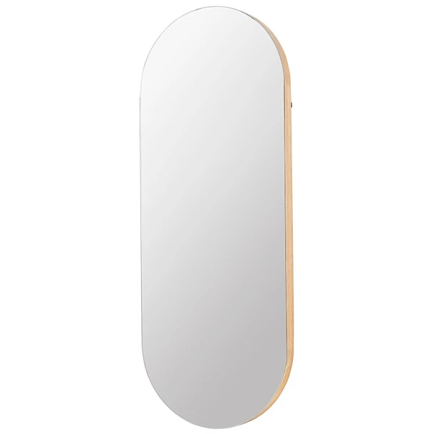 Alva Oval Mirror - Oak / Glass