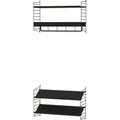 Thumbnail photo of String Wall Rack 50x30, Black, 2-pack - Shelving - Nils Strinning - Black - Metal