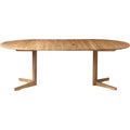 Thumbnail photo of C69E Ry Dining Table with 2 extension leaves Ø: 120 cm - oiled oak