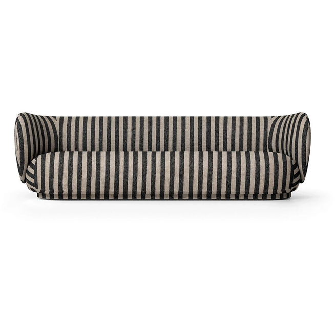 Photo of Rico 4-seater Sofa Louisiana B: 260 Cm - Sand/black