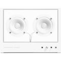 Thumbnail photo of Small Transparent Speaker White - Speakers and sound systems - Per Brickstad - White