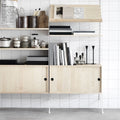 Thumbnail photo of String Cabinets/sliding doors 78x20, Walnut - Shelving - Nils Strinning - Wood - Mdf/metal/wood