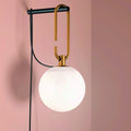 Thumbnail photo of Nh Wall Lamp Black-brass