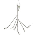 Thumbnail photo of Kvist Ceiling Lamp, Nickel-plated Brass, 6 Arms - Chandeliers - Jonas Bohlin - Silver