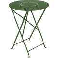 Thumbnail photo of Floréal Table Ø 60 cm, Cedar Green - Outdoor dining table - Green - Metal