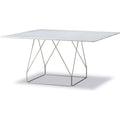 Thumbnail photo of Jg Table 6569 By Jørgen Gammelgaard - Spisebord - White Carrara / Brushed Stainless Steel - W140 X D140 X H72 Cm