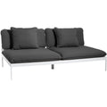 Thumbnail photo of Bönan Lounge Sofa, Light Grey Aluminium Frame, Cushion Dark Grey Sunbrella Sling - Outdoor Sofas - Studio Norrlandet