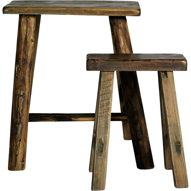 Photo of Raw stool wood - set of 2 pieces