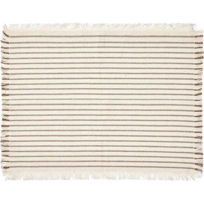 Photo of Elouise Placemats Off White/Grey Set of 8 Pieces