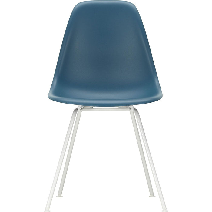 Eames Plastic Chair Dsx - 83 Sea Blue - White Base - Matstolar - Charles & Ray Eames - Blå - Metall/plast