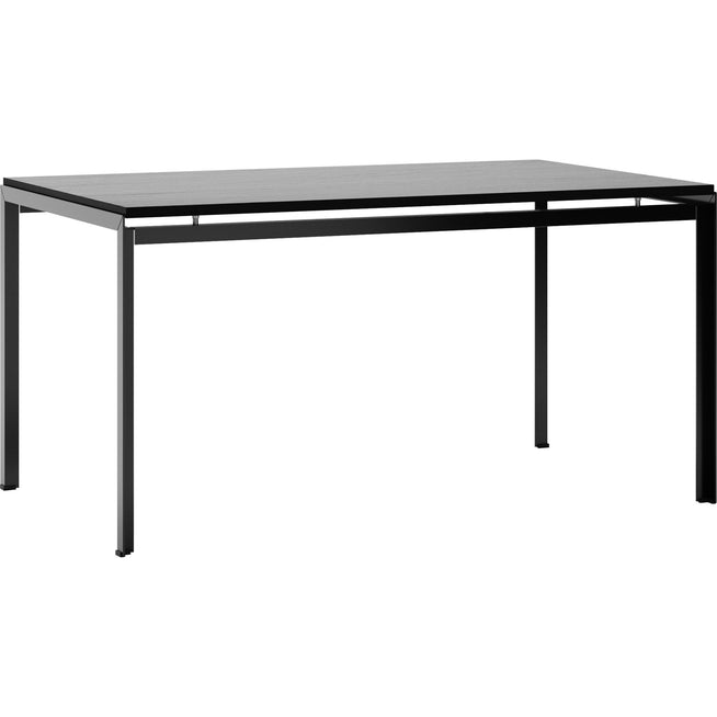 Photo of Carl Hansen - Pk52A - Desk, Black lacquered oak, Black powder coating - Desk - Poul Kjærholm - Black - Metal/wood