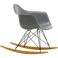 Eames Plastic Armchair Rar - 56 Granite Grey - Basic Dark Base - Golden Maple - Matstolar - Charles & Ray Eames - Grå - Metall/trä/plast