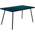 Thumbnail photo of Luxembourg Table 143 x 80 cm, Acapulco Blue - Outdoor dining table - Frédéric Sofia - Blue - Metal