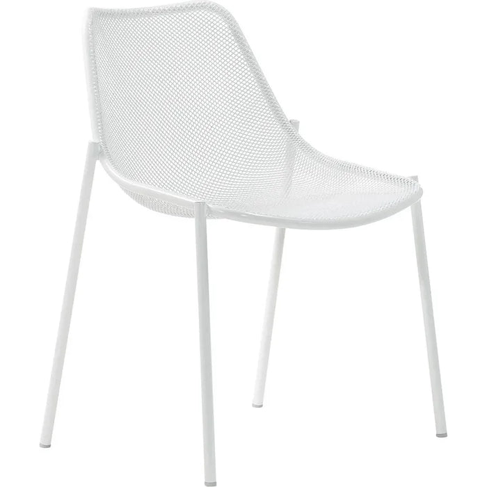 Photo of Round Chair White - Matstolar Utomhus - Christophe Pillet - Vit - Metall