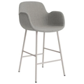 Thumbnail photo of Form Bar Armchair 65 Cm Full Upholstery Warm Grey Steel