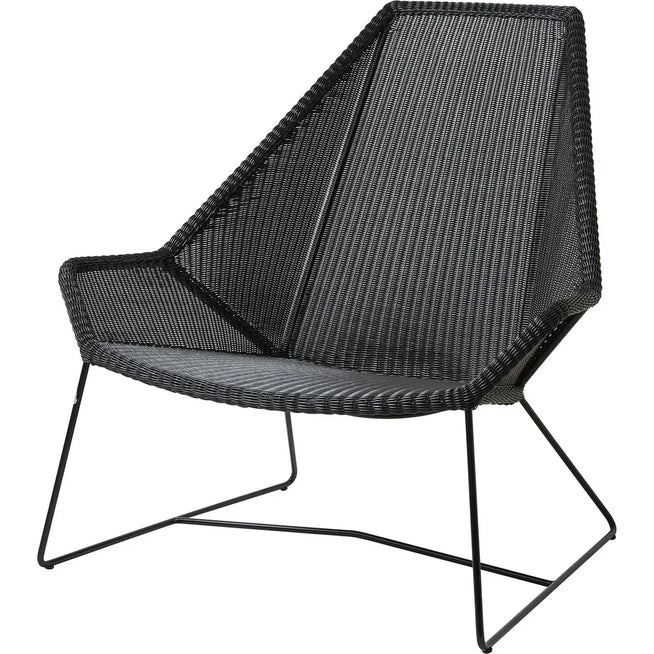 Photo of Breeze Highback Loungestol 5469 Li/ls/lw - Loungestol - Sort - B: 98 X D: 87 X H: 98 X Sh: 40 Cm