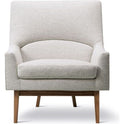 A-chair 6540 By Jens Risom - Lænestol - Hallingdal 110 / Lacquered Walnut - W78 X D87 X H87 X Sh42 Cm