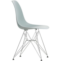 Eames Plastic Chair Dsr - 24 Light Grey /chrome Base - Matstolar - Charles & Ray Eames - Grå - Metall/plast