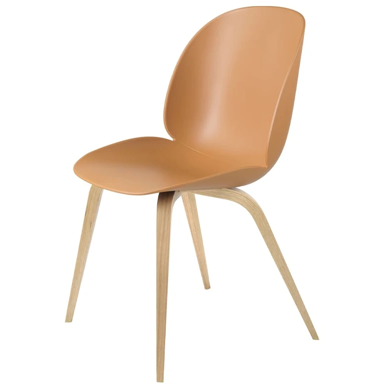 Beetle Dining Chair Un-upholstered - Lacquered Oak Legs