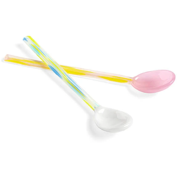 Photo of Glass spoons from Hay (light pink & white
