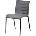 Core Chair Without Armrests, Cane-line Softtouch, Grey, incl. Quickdry Foam, Stackable - Outdoor Dining Chairs - Foersom & Hiort-lorenzen Mdd - Grey - Metal/Textile/Foam
