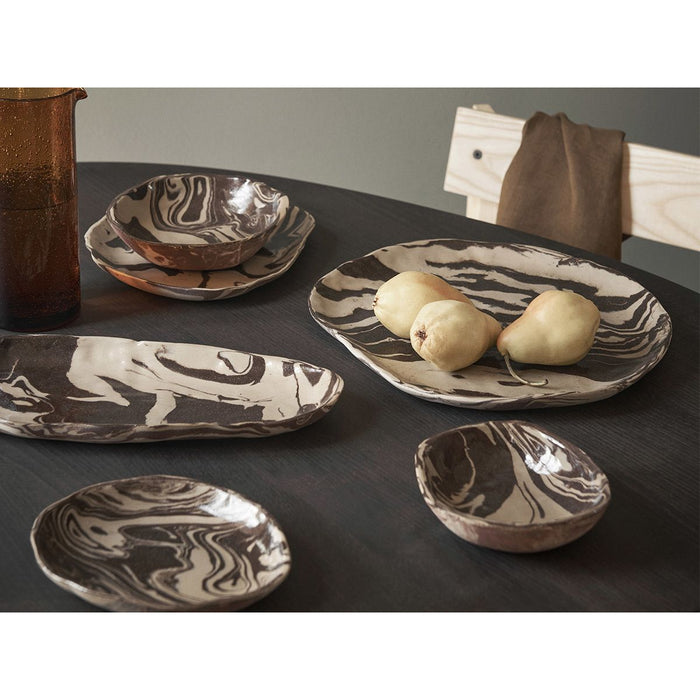 Photo of Ryu Platter - Tallerken - Ryu Platter - 26 - Sand/brown - W26 X D22 X H3 Cm