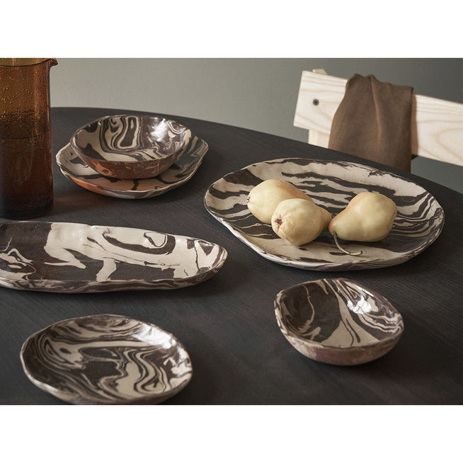 Photo of Ryu Platter - Tallerken - Ryu Platter - 26 - Sand/brown - W26 X D22 X H3 Cm