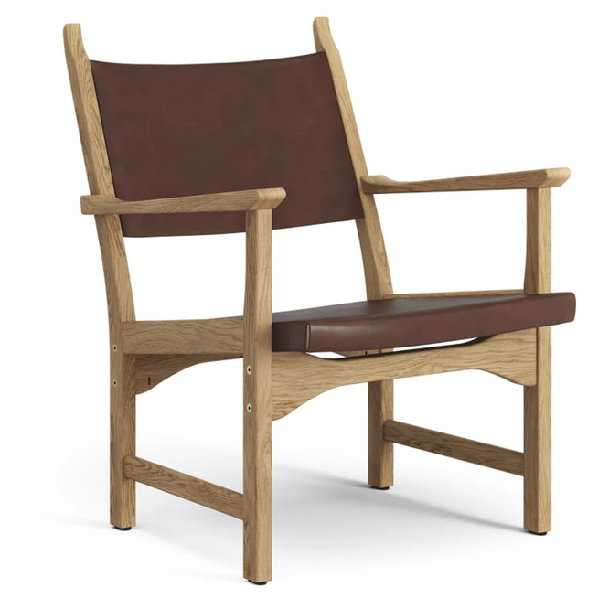 Photo of Caryngo Arm Chair Oiled Oak-leather