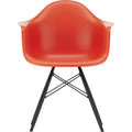 Eames Plastic Armchair Daw - 03 Poppy Red - Black Maple - Matstolar - Charles & Ray Eames - Röd - Metall/trä/plast