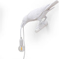 Thumbnail photo of Bird Lamp Looking Left White Outdoor