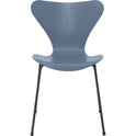 3107 Seven, Coloured Ash, Venetian Red, Underframe Warm Graphite - Dining chairs - Arne Jacobsen - Red - Metal/wood