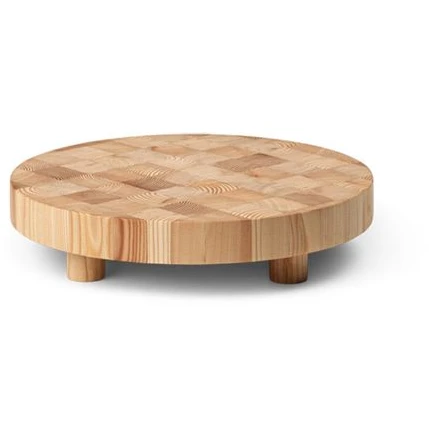Photo of Chess Cutting Board - Skærebræt - Small - Round - Ø30 X H6,5 Cm