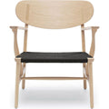 Thumbnail photo of Carl Hansen - Ch22, White Oiled Oak, Chord Black - Armchairs - Hans J. Wegner - Wood-coloured - Natural material/wood