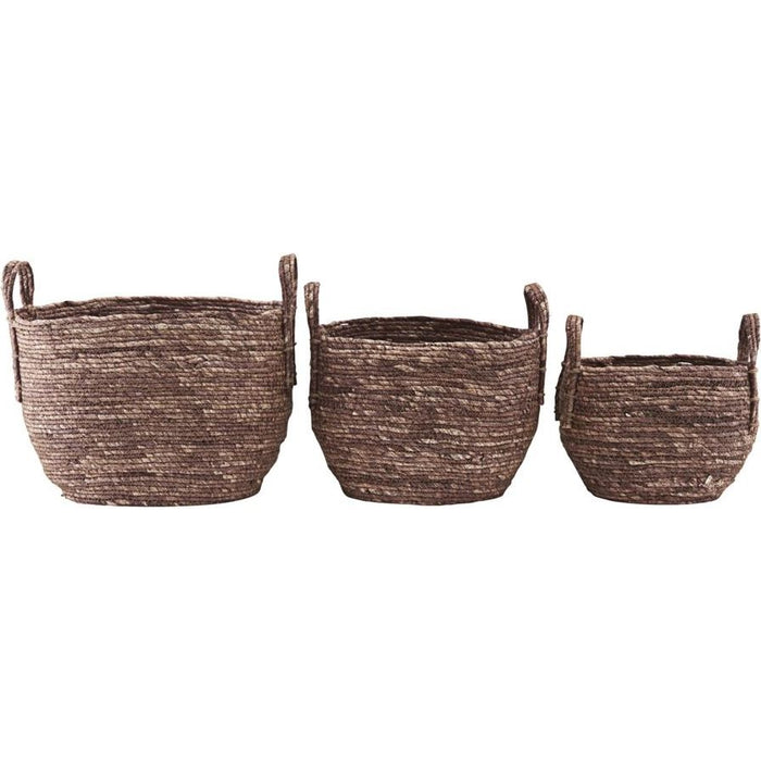 Photo of Arran Brown / Red Baskets - Set of 3 Pieces