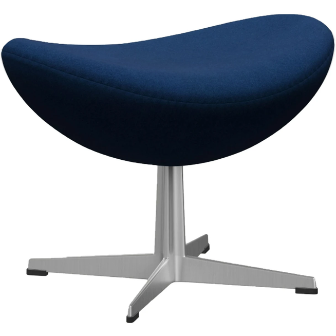 Photo of Ägget Footstool, Fabric, Tone - 132 - Footstools - Arne Jacobsen - Blue - Metal/textile/synthetic