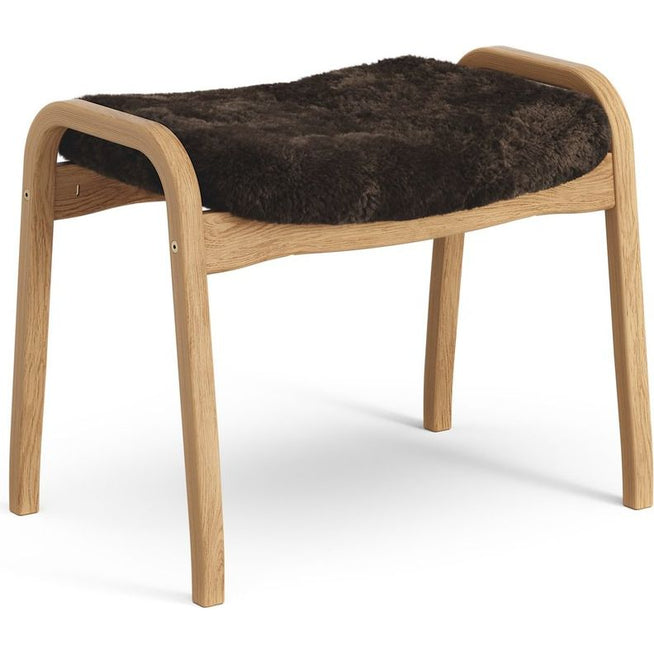 Photo of Lamino Foot Stool Oiled Oak/sheep Skin