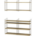 Thumbnail photo of String Wall Rack 75 x 30 cm, Brown, 2-pack - Shelving - Nils Strinning - Brown - Metal