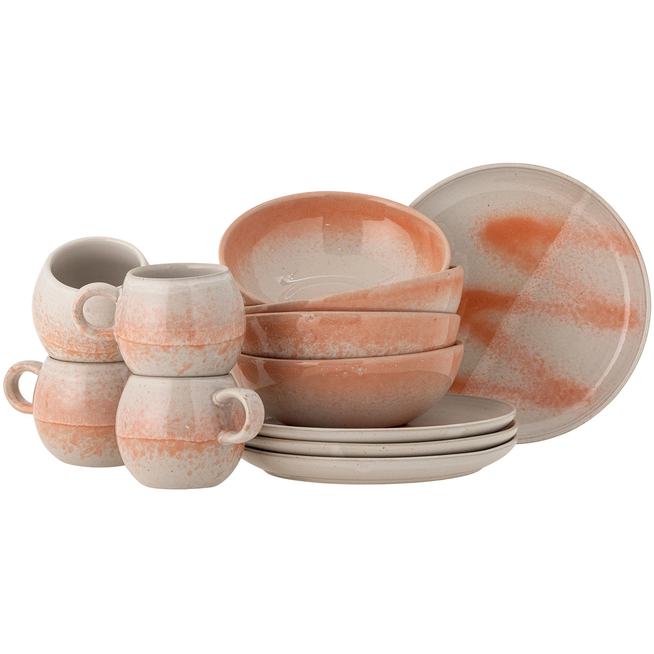 Photo of Paula Breakfast Service Set of 12 Pieces Orange