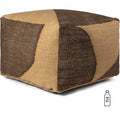 Thumbnail photo of Forene Square Pouf - Puf - Tan/chocolate - W60 X D40 X H60 Cm