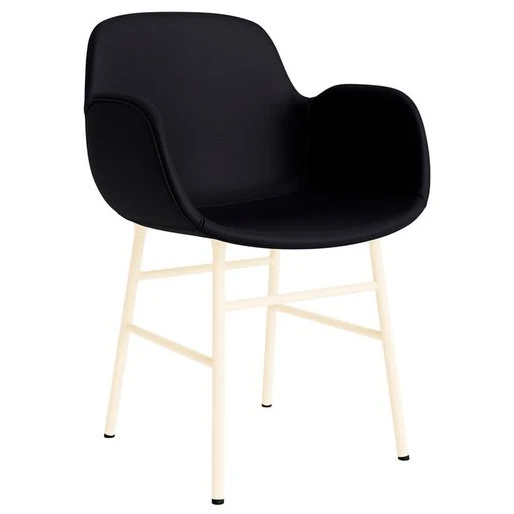 Photo of Form Armchair Full Upholstery Steel - Spisebordsstol - Cream Steel /