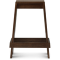 Let Barstool 65 cm Brown Stained Ash - Bar stools & bar stools - Aspect Office - Wood colored - Wood