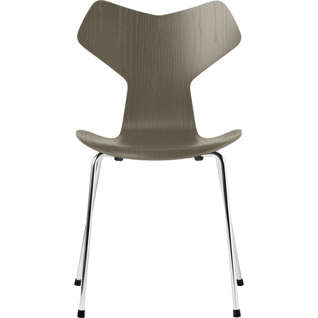 Photo of 3130 Grand Prix Chair | Ash Veneer | Chromed Steel Base