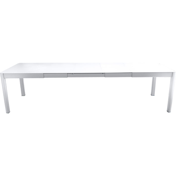 Photo of Ribambelle Table With 3 Extensions, Cotton White - Matbord Utomhus - Vit - Metall