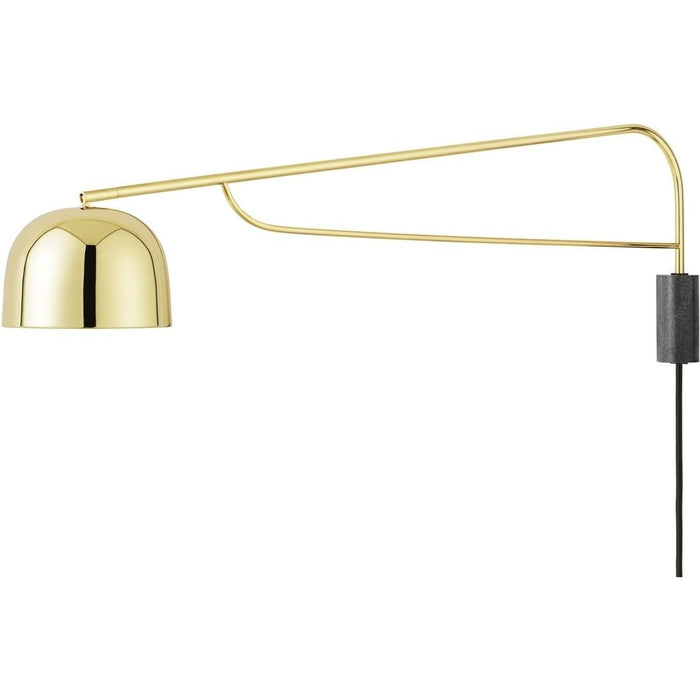 Photo of Grant Wall Lamp Brass, Large- Steel, Granite