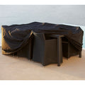 Thumbnail photo of Cane-line Cover - Cover - Cover 10 - 5610s: Dining tables max. 160 cm incl. chairs - W: 165 x D: 145 x H: 100 cm
