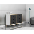 Thumbnail photo of Kabino Dresser - Chest of drawers - White / 6 drawers - L: 146.5 x D: 41 x H: 83 cm