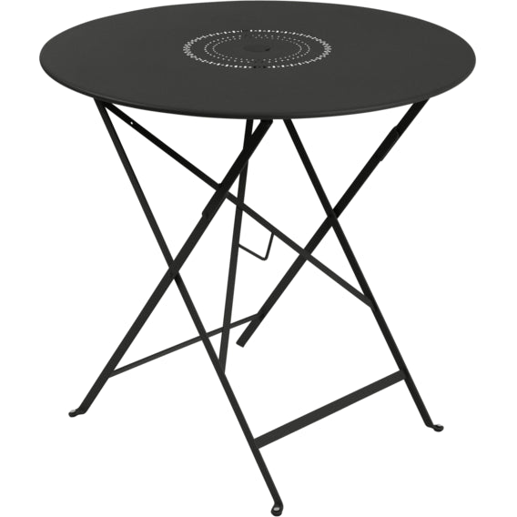 Photo of Floréal Table Ø 77 Cm, Liquorice - Matbord Utomhus - Svart - Metall