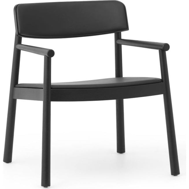 Photo of Timb Lounge Armchair - Armchair - Black / Ultra Leather - Black - H: 75.5 x L: 67 x D: 62 x Sh: 42 cm